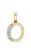 Gold Alphabet O charm